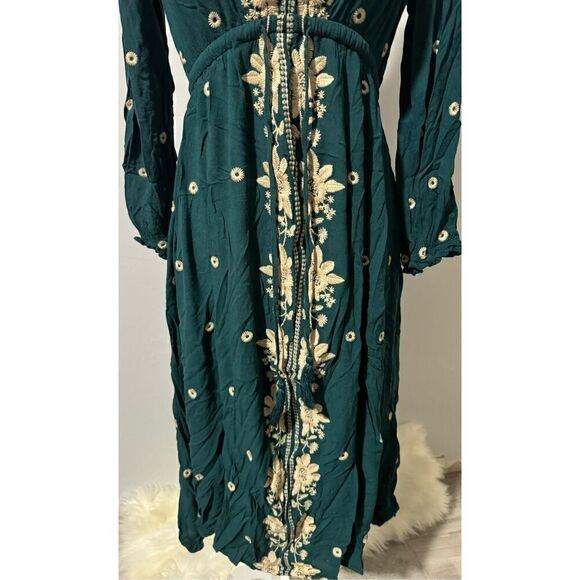 In Loom Hazel Embroidered Bohemian all over speckled floral M - Picture 3 of 12